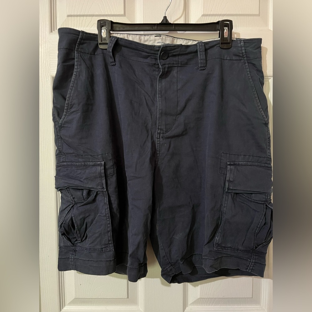 Mens Old navy blue stretch cargo shorts